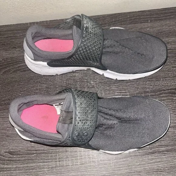 Nike Wolf Gray Sock Dart Slip On Athletic Breathable Low Top Comfort Shoes Sz 10 - Picture 3 of 8